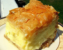 galaktoburiko Greek pastry