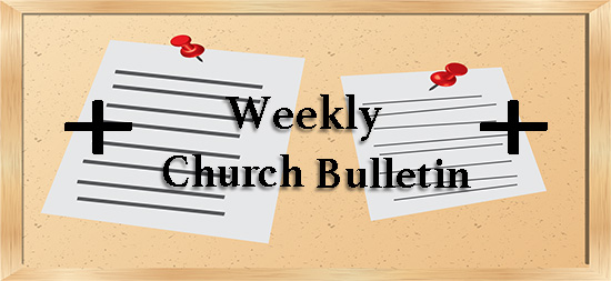 Church bulletin